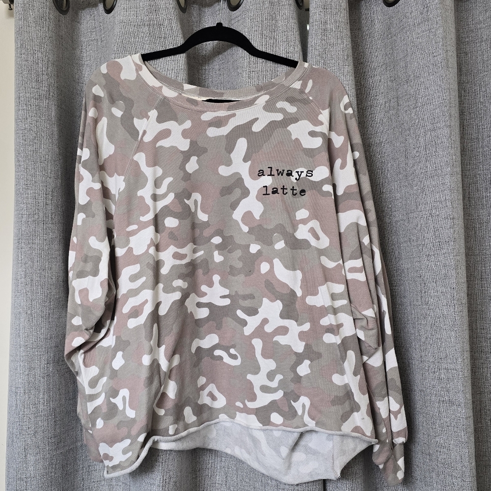 Camouflage Long Sleeve Sweatshirt